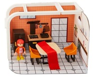 Skladací drevený domček pre bábiky Kuchyňa Bonnie