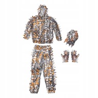 Leaves Ghillie Suit Set Woodland Hunting Jacket with