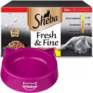 SHEBA Fresh & Fine drobiowe smaki 50x50g