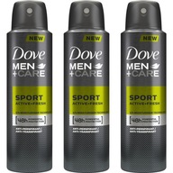 Dove Men Dezodorant Spray Sport Active 3x150ml