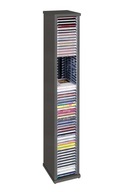 Regálový stojan na CD 60 diskov kontajner grafit