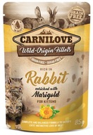 Carnilove Cat Rabbit Marigold Kitten królik 85g