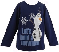 KRAINA LODU FROZEN bluzka bałwanek Olaf snowman NAME IT DISNEY 92