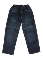 011A Spodnie jeans gumka Plus Size rozmiar 128