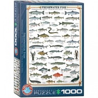 Puzzle 1000 sladkovodných rýb 6000-0312