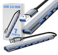 ROZGAŁĘŹNIK PORTÓW 7x USB HUB USB 3.0 COMPACT