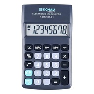 Kieszonkowy Kalkulator Czarny 8 Cyfr Donau Solidny Świetny dla Licealistów