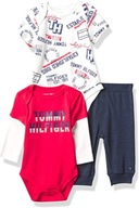 Tommy Hilfiger zestaw body ze spodniami dresowymi dla chłopca czerwony 3 - 6 m