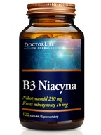 Doctor Life B3 Niacín 250 mg 100 kapsúl