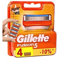 4 x GILLETTE FUSION5 WKŁADY OSTRZA NOŻYKI ORYGINALNE OPAKOWANIE WYDAJNE