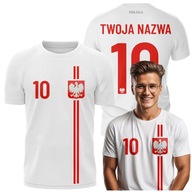 Koszulka Polski, Koszulka Kibica, Koszulka Na Mecz z Własnym Nadrukiem