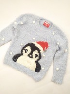 GEORGE świąteczny sweter włochaty r 4-5 lat