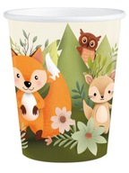 Papierové poháre Lesné zvieratá Lesní priatelia 6 ks Narodeniny