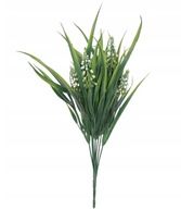 SZAFIREK bukiet kwiaty sztuczne trawa gałązki WIOSNA 7 szafirki BIAŁY 35 cm