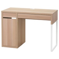 IKEA MICKE Písací stôl dub moridlový biely 105x50 cm