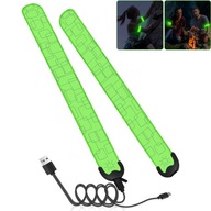 OPASKA LED NA RAMIĘ ŚWIĘCACA LAMPKA DO BIEGANIA NA ROWER PO ZMROKU 2 SZTUKI
