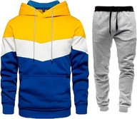 AMCOIN Tracksuit Men Casual Sport Hoodie Top Sports Pants 2-suit Jogging Su