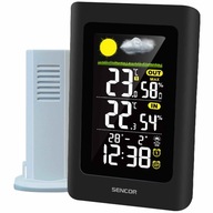 Stacja pogodowa LCD termometr zegar budzik data 3 CZUJNIKI Sencor SWS 4270