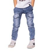 Spodnie Jeans Patki All For Kids Niebieskie 104 110