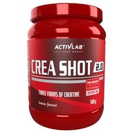 Activlab Crea Shot 2.0 500g STACK CREATINE AAKG CITRULLINE WITAMINY LEMON