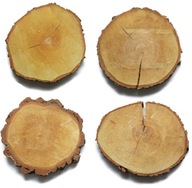 Plátky dreva 4 ks na záhradnú cestu 25-30 cm