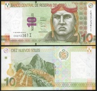 $ Peru 10 NUEVOS SOLES P-187a UNC 2013