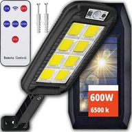 LAMPA SOLARNA LATARNIA ULICZNA LED PILOT COB ELEWACYJNA OGRODOWA CZUJNIK