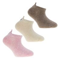3x Ponožky členkové ponožky bavlnené MORAJ farebné 3 PAK 31-34