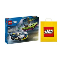 LEGO CITY č. 60415 - Naháňačka s policajným autom za muscle carom + Darčeková taška LEGO