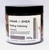 Cukrový peeling KÁVA + SHEA prírodný 200g