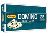 Gra Domino Klasyczne 28 Plastikowych Kamieni 8+ Adamigo