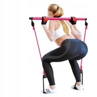 TYČ NA PILATES PRE FITNESS, ODPOROVÁ GUMA