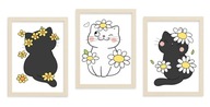 Sada obrázkov plagátov pre deti A3 mačička mačka