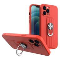 Zadný Kryt Hurtel pre Huawei iPhone 13 Pro Stojan na stojan červený
