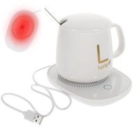 KUBEK PODGRZEWANY podgrzewacz wody i herbaty z podstawką USB | 400ml