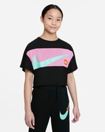 Nike KOSZULKA T-SHIRT krótki dziewczęcy