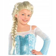 Elza PERUKA WŁOSY blond WARKOCZ STRÓJ KOSTIUM FROZEN przebranie elsa bal