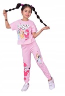 SERENAD Kids piękny komplet dres 98-104 3-4 joggersy bluzka bawełna dresy