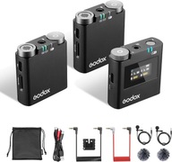 Bezprzewodowy system mikrofonowy 2,4 G GODOX Virso M2 2 TX + 1 RX do Sony