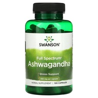 SWANSON Ashwagandha 450mg Podporuje Priaznivo pôsobí na srdce 100 kapsúl
