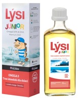 Lysi Junior Tran islandzki mango- limonka dla dzieci KWASY OMEGA 240 ml