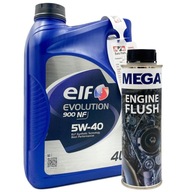 Motorový olej ELF Evolution 900 NF 4 l 5W-40 + Preplachovač pre dieselový motor benzín MEGA 300ml VYSOKÁ ÚČINNOSTI