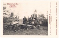 Możdzież 30'5 cm na froncie Rosyjsko-Polskim gotowy do wystrzału- 1915