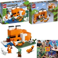 LEGO Minecraft 21178 Siedlisko lisów Utopiec Zombie Dom Domek Miecz