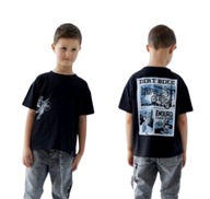 Koszulka Bluzka T-shirt Czarna All For Kids 140 146