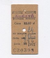 Bilet PKS Lublin - Radzyń 1965 r. (303)