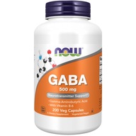 Now Foods GABA 500 mg s vitamínom B6 200 kapsúl