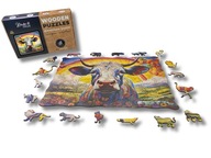 Puzzle Drewniane RAINBOWCOW XXL Prezent Upominek 200 elementów