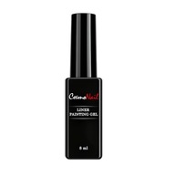 CosmoNail gel na zdobení nehtů bílý, Liner painting gel white, 8 ml