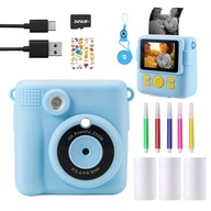 Okamžitý fotoaparát lynker) Detský fotoaparát modrý